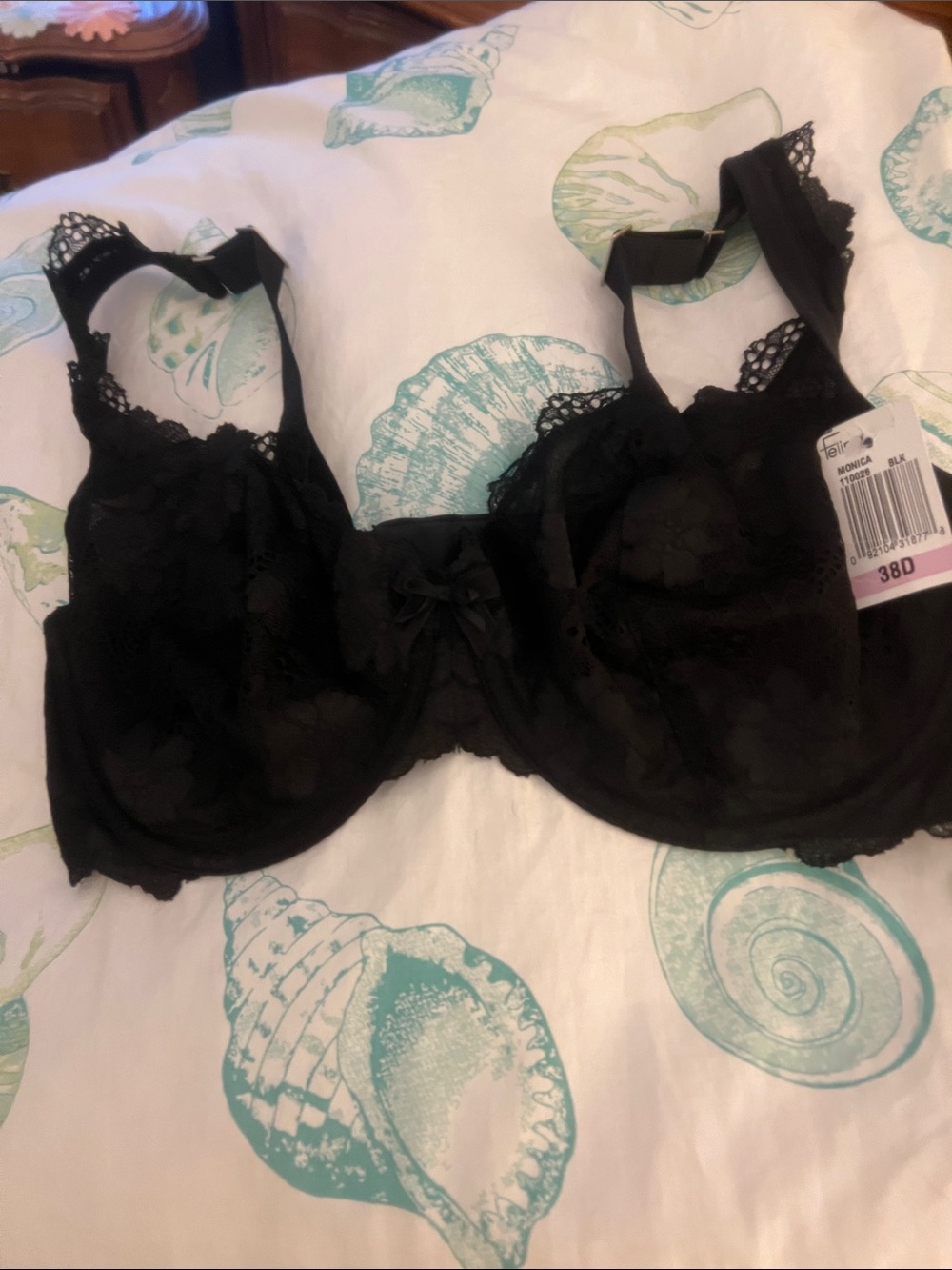 Felina Black Lace Underwire Bra